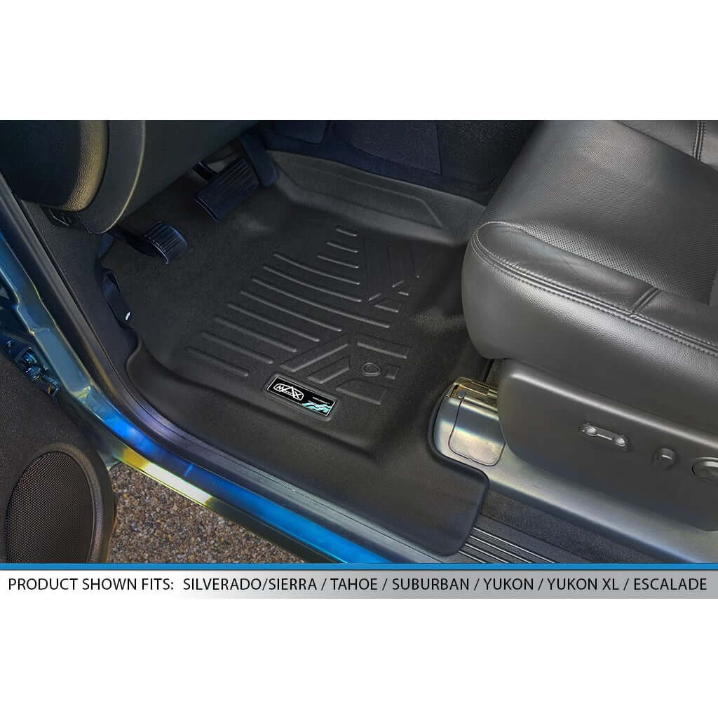 Smart Trim™ Custom Fit Floor Liners For 2007-2013 Silverado/Sierra 1500 Crew Cab - 2007-2014 2500/3500 HD Crew Cab