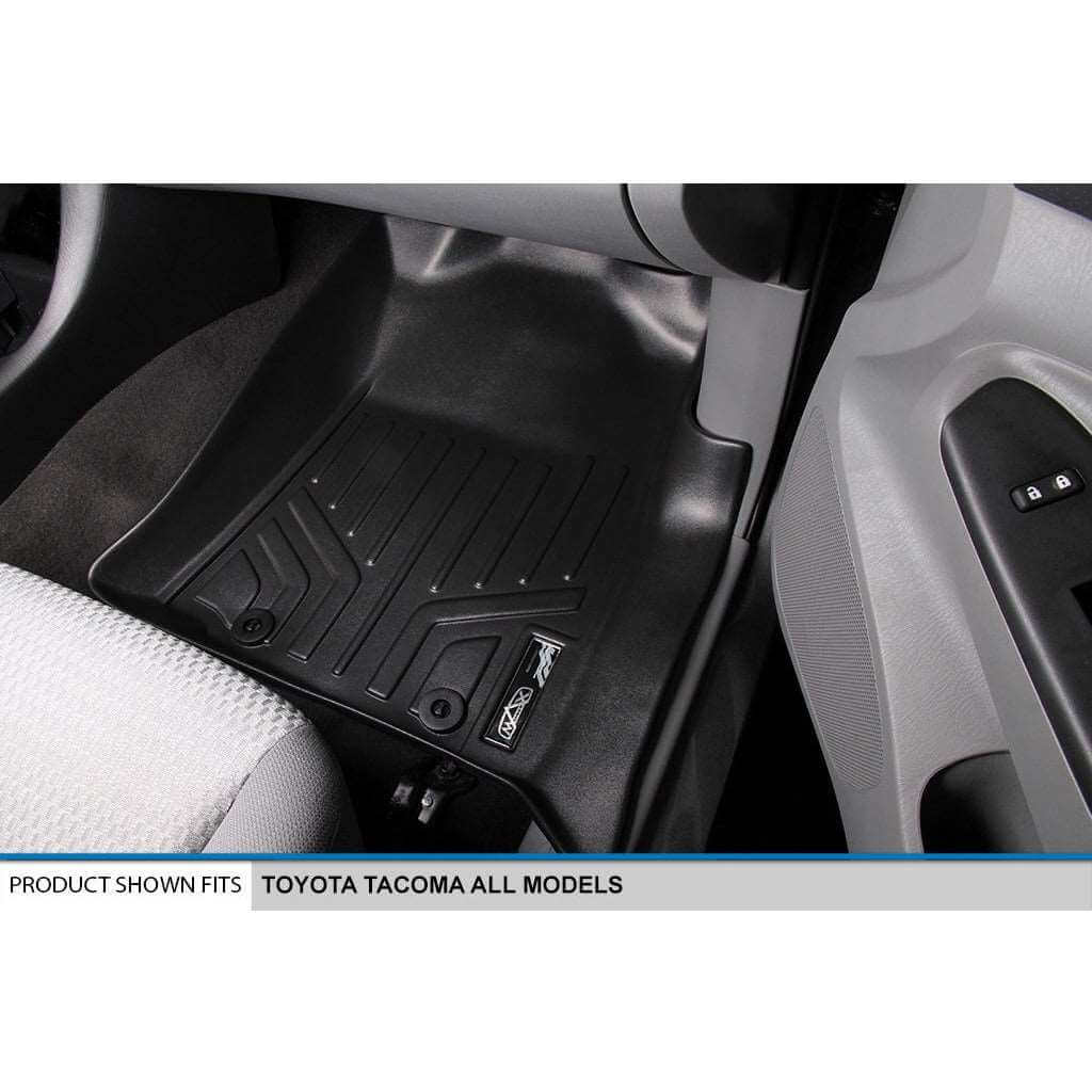 SmartCoverage™ Custom Fit Floor Liners For 2005-2011 Toyota Tacoma Double Cab (No Manuals)