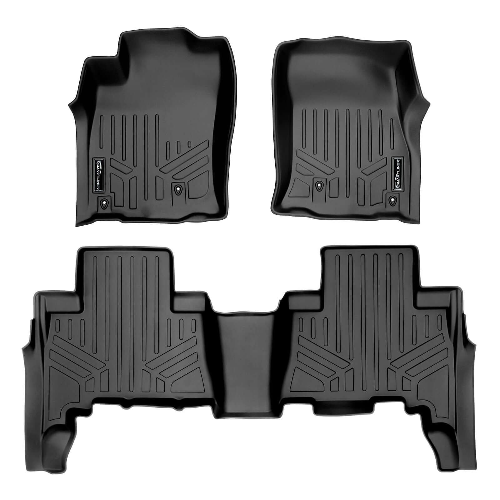 SMARTLINER Custom Fit Floor Liners For 2010-2012 Toyota 4Runner (5 Passenger with sliding Cargo Tray)