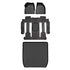 SMARTLINER Custom Fit Floor Liners For 2008 - 2017 Buick Enclave with 2nd Row Bucket Seats