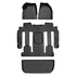 SMARTLINER Custom Fit Floor Liners For 2008 - 2017 Buick Enclave with 2nd Row Bucket Seats