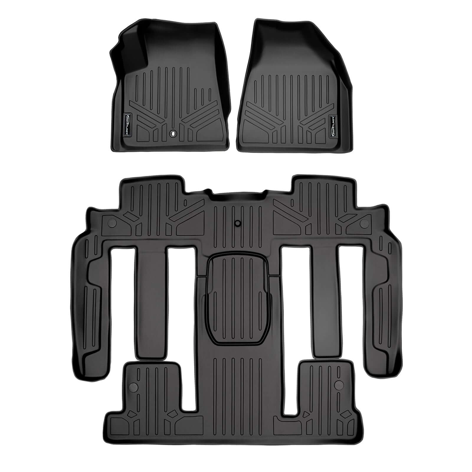 SMARTLINER Custom Fit Floor Liners For 2008 - 2017 Buick Enclave with 2nd Row Bucket Seats