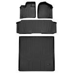 SMARTLINER Custom Fit Floor Liners For 2013-2020 Dodge Grand Caravan with Second Row Bench Seats and 1st Row Super Console
