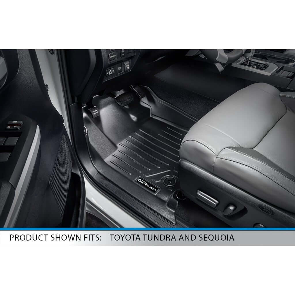 SMARTLINER Custom Fit Floor Liners For 2007 - 2021 Toyota Tundra Double Cab or CrewMax Cab