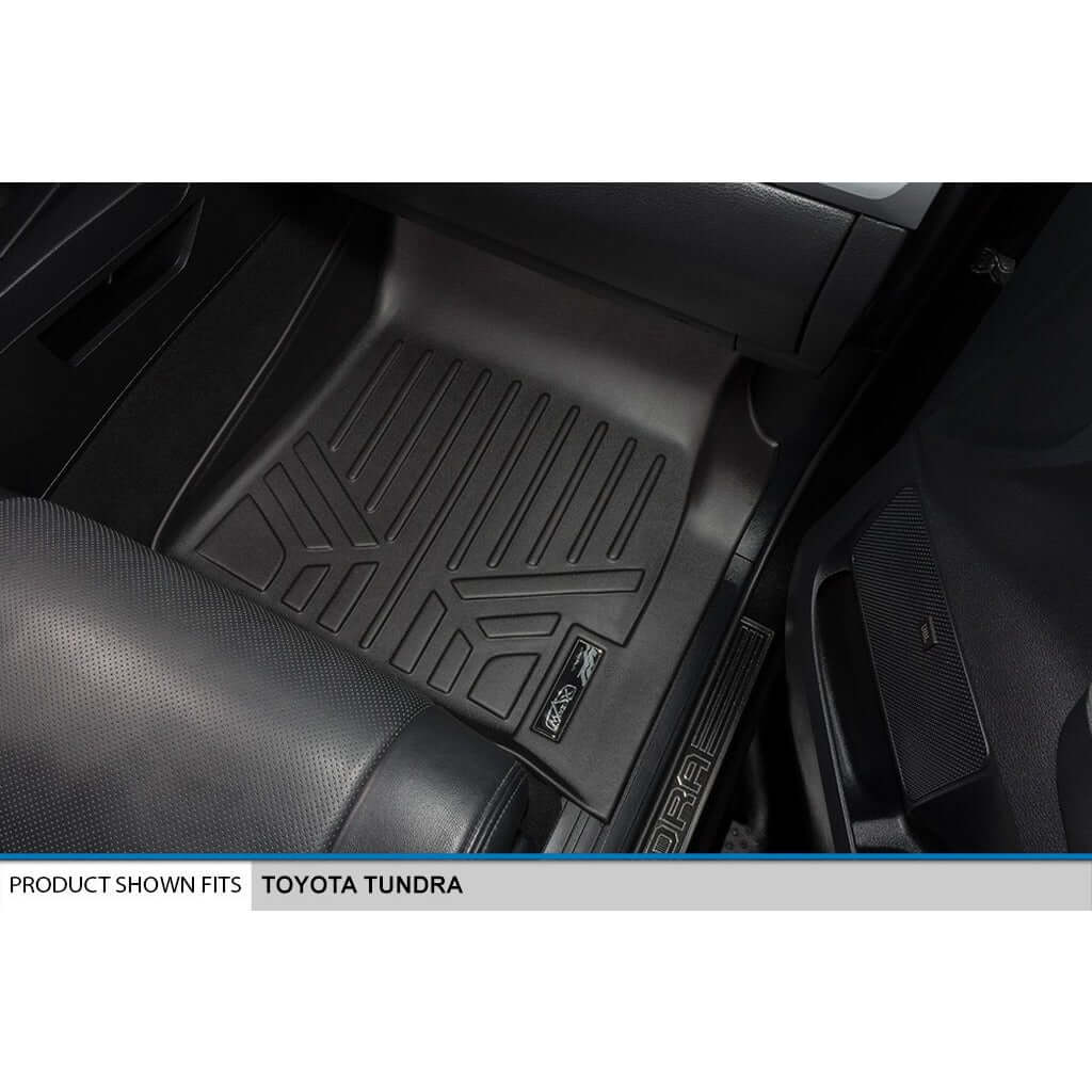 SMARTLINER Custom Fit Floor Liners For 2007-2021 Toyota Tundra CrewMax Cab (with Coverage Under 2nd Row Seat)