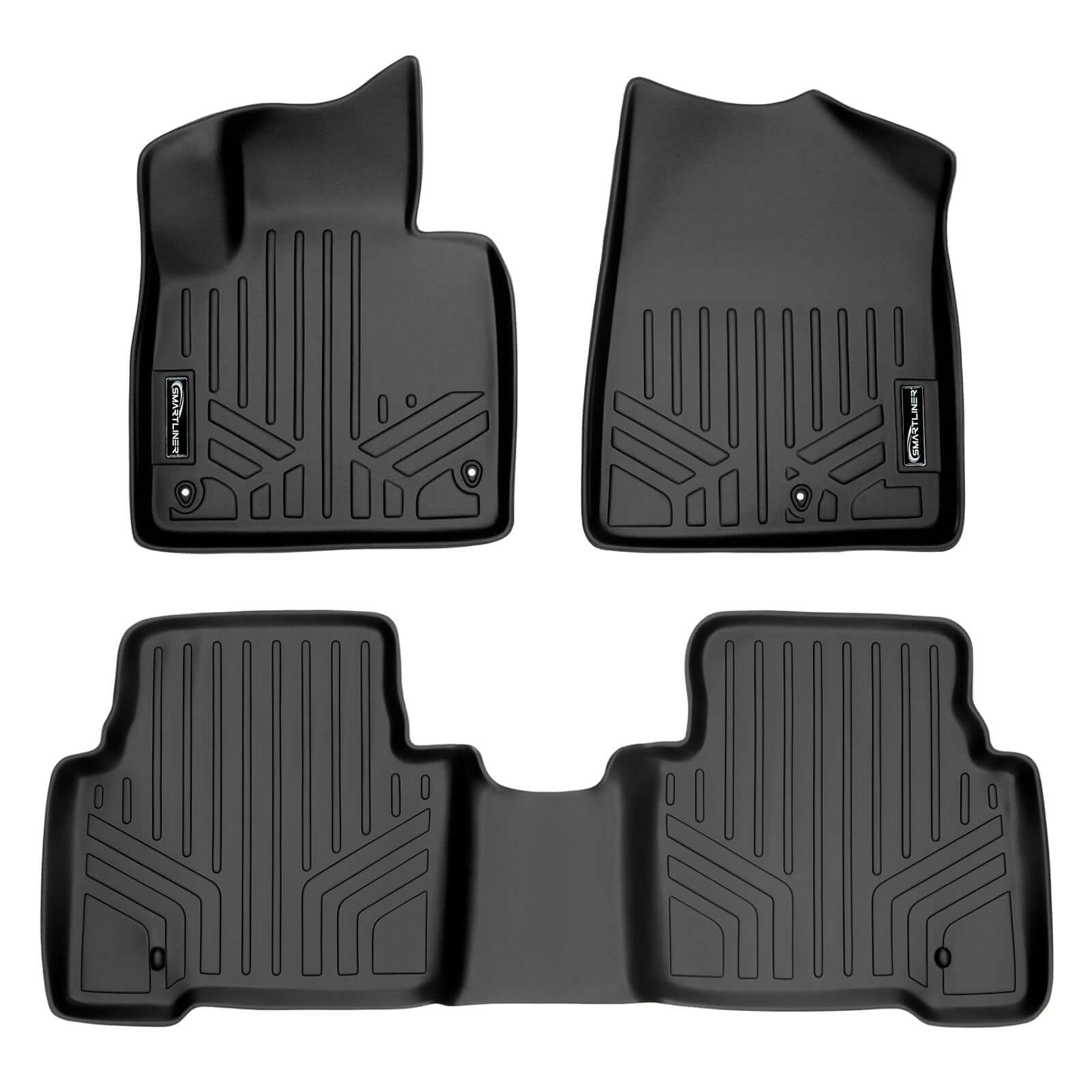 SMARTLINER Custom Fit Floor Liners For 2013-2018 Hyundai Santa Fe (5 Passenger Model)