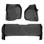 SMARTLINER Custom Fit Floor Liners For 2012-2016 F-250/F-350/F-450 Super Duty Crew Cab with Raised Drivers Side Pedal
