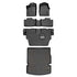 Smart Trim™ Custom Fit Floor Liners For 2013-16 Durango with 1st Row Dual Floor Hooks & 2nd Row Bench Seat