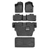 Smart Trim™ Custom Fit Floor Liners For 2013-16 Durango with 1st Row Dual Floor Hooks & 2nd Row Bench Seat