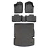 Smart Trim™ Custom Fit Floor Liners For 2013-16 Durango with 1st Row Dual Floor Hooks & 2nd Row Bench Seat