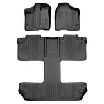 Smart Trim™ Custom Fit Floor Liners For 2013 2020 Sienna 7 Passenger Model with Power Folding 3rd Row Seats