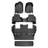 Smart Trim™ Custom Fit Floor Liners For 2015-2020 Cadillac Escalade with Second Row Bucket Seats