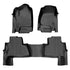 SMARTLINER Custom Fit Floor Mats 3 Rows and Cargo Liner Behind 2nd Row Set Black 2015 - 2020 Tahoe / Yukon with 2nd Row Bench Seats