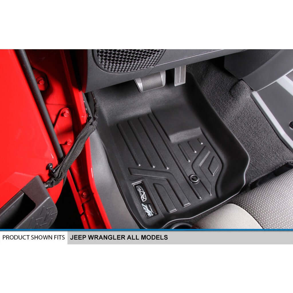 SMARTLINER Custom Fit Floor Liners For 2007-2013 Jeep Wrangler