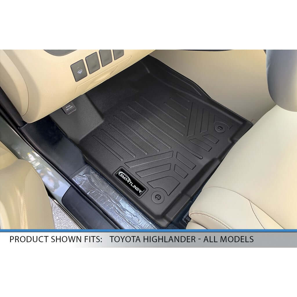 SMARTLINER Custom Fit Floor Liners For 2014-2019 Toyota Highlander