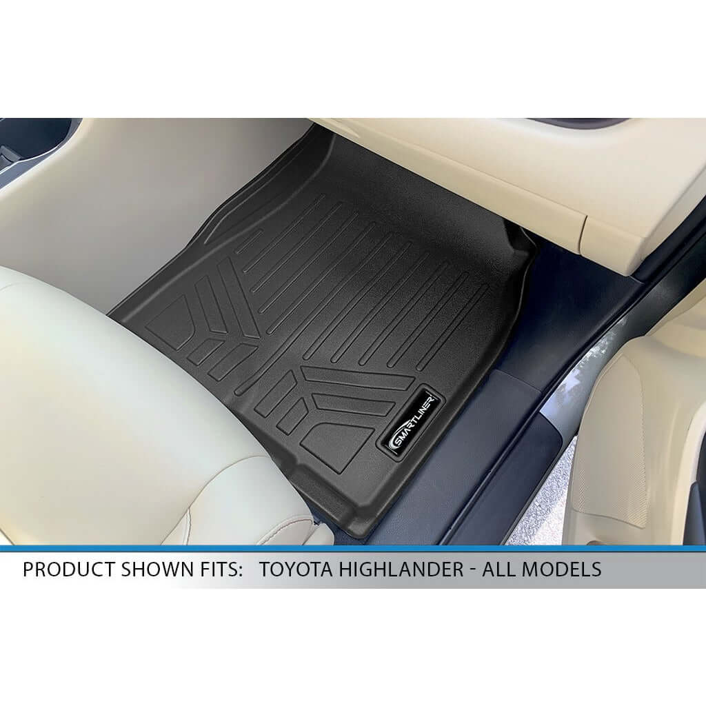 SMARTLINER Custom Fit Floor Liners For 2014-2019 Toyota Highlander