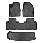 SMARTLINER Custom Fit Floor Liners For 2014-2019 Toyota Highlander Hybrid (with 2nd Row Bucket Seat)