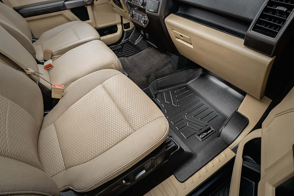 SmartCoverage™ Custom Fit Floor Liners For 2015-2025 Ford F-150 SuperCrew Cab with 1st Row Bucket Seats
