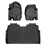 SmartCoverage™ Custom Fit Floor Liners For 2015-2025 Ford F-150 SuperCrew Cab with 1st Row Bucket Seats