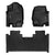 SMARTLINER Custom Fit Floor Liners For 2015-2025 Ford F-150 SuperCab with 1st Row Bench Seat with Vinyl Flooring
