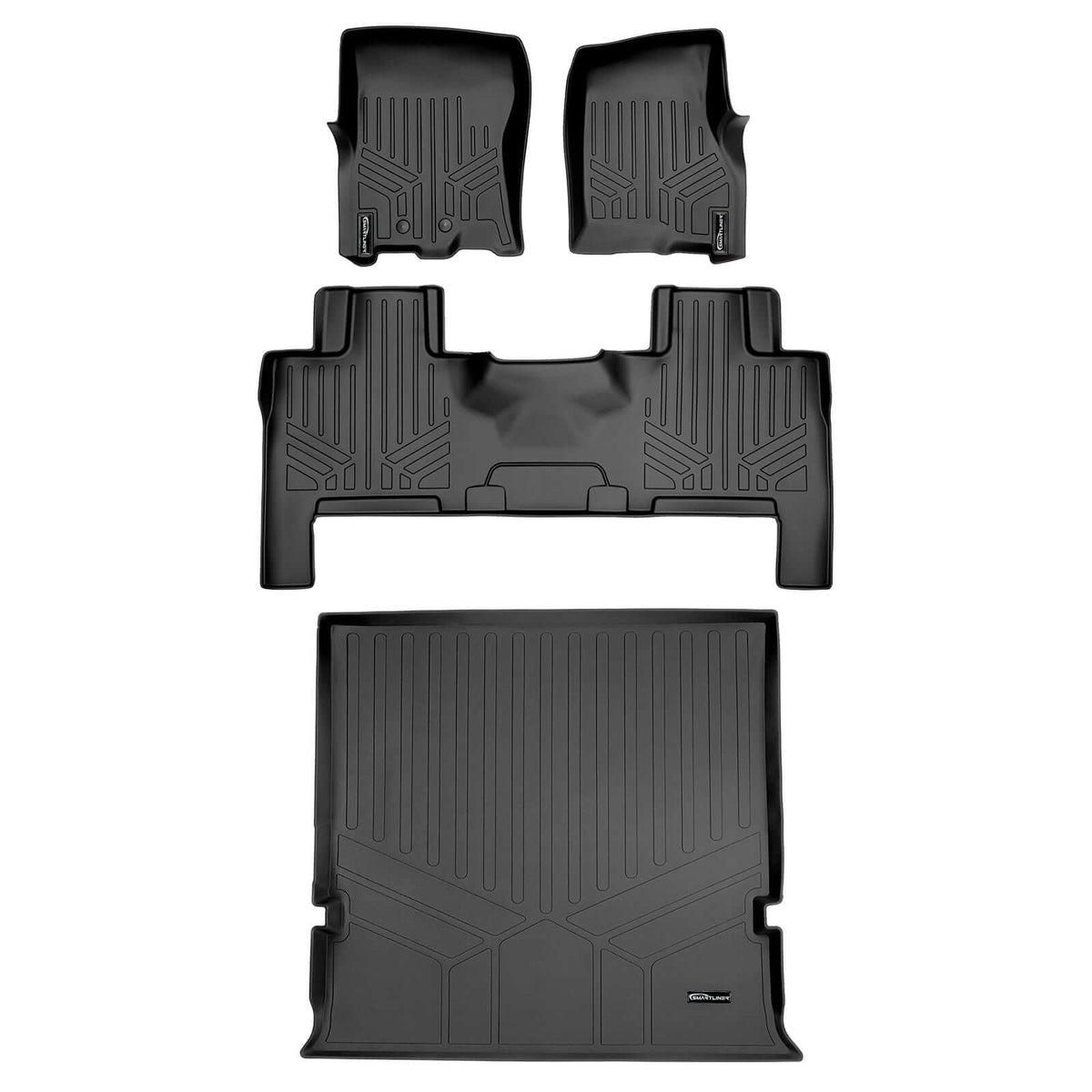 SMARTLINER Custom Fit Floor Liners For 2011 - 2017 Ford Expedition/Lincoln Navigator with 2nd Row Bench Seat or Console