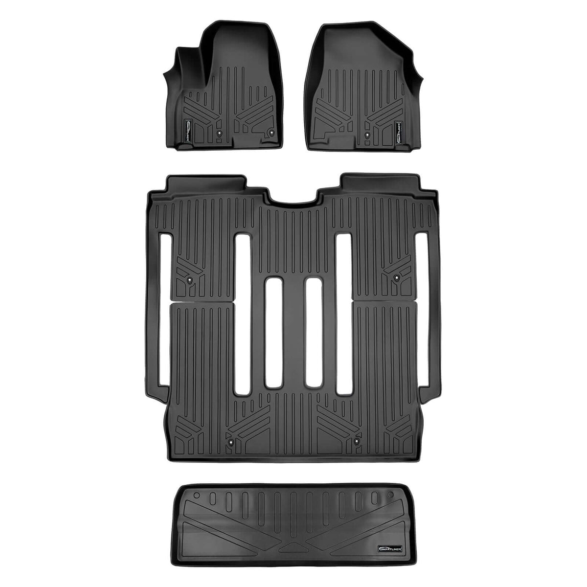 SMARTLINER Custom Fit Floor Liners For 2015-2021 Kia Sedona 8 Passenger Model Only