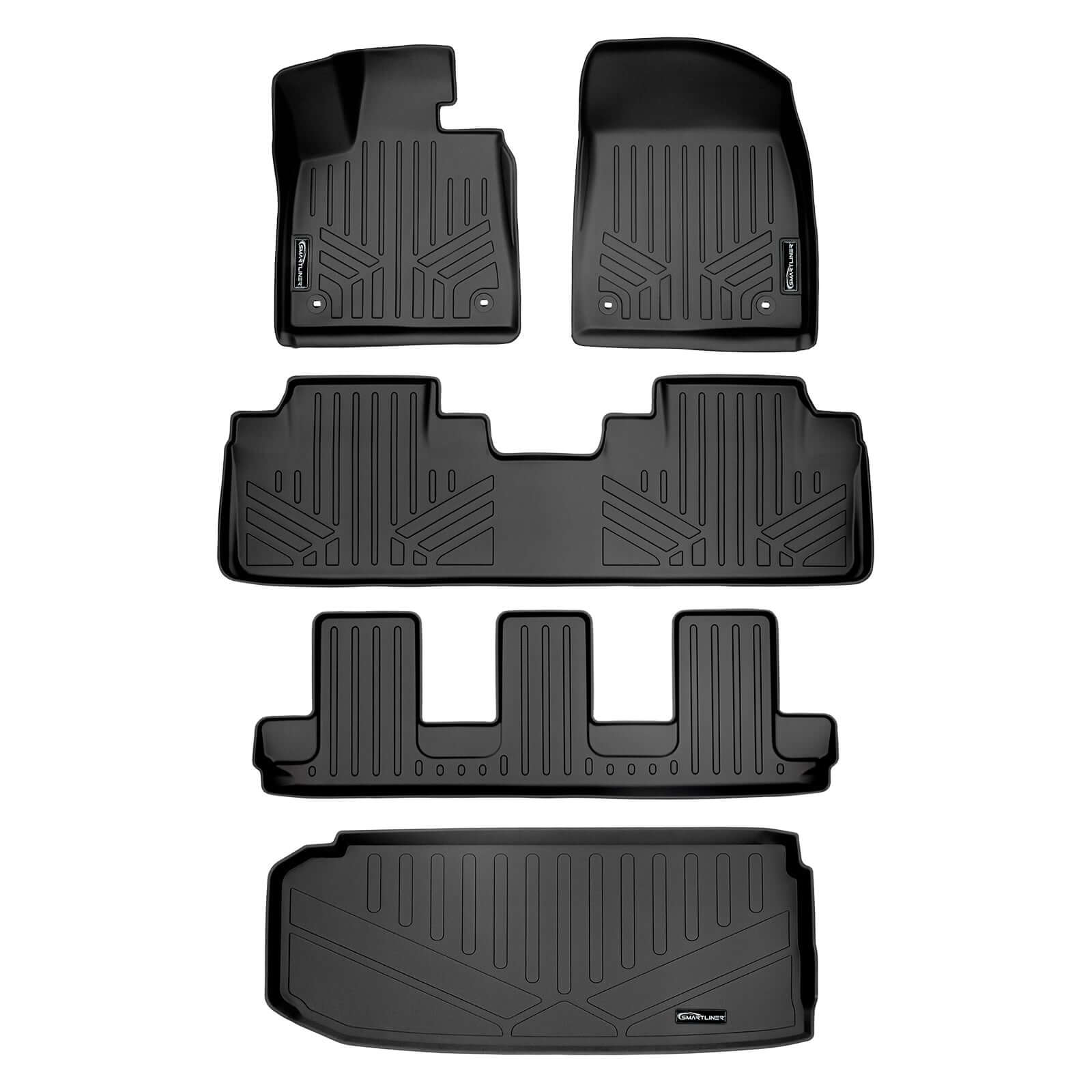 SMARTLINER Custom Fit Floor Liners For 2018-2022 Lexus RXL (7 Passenger)