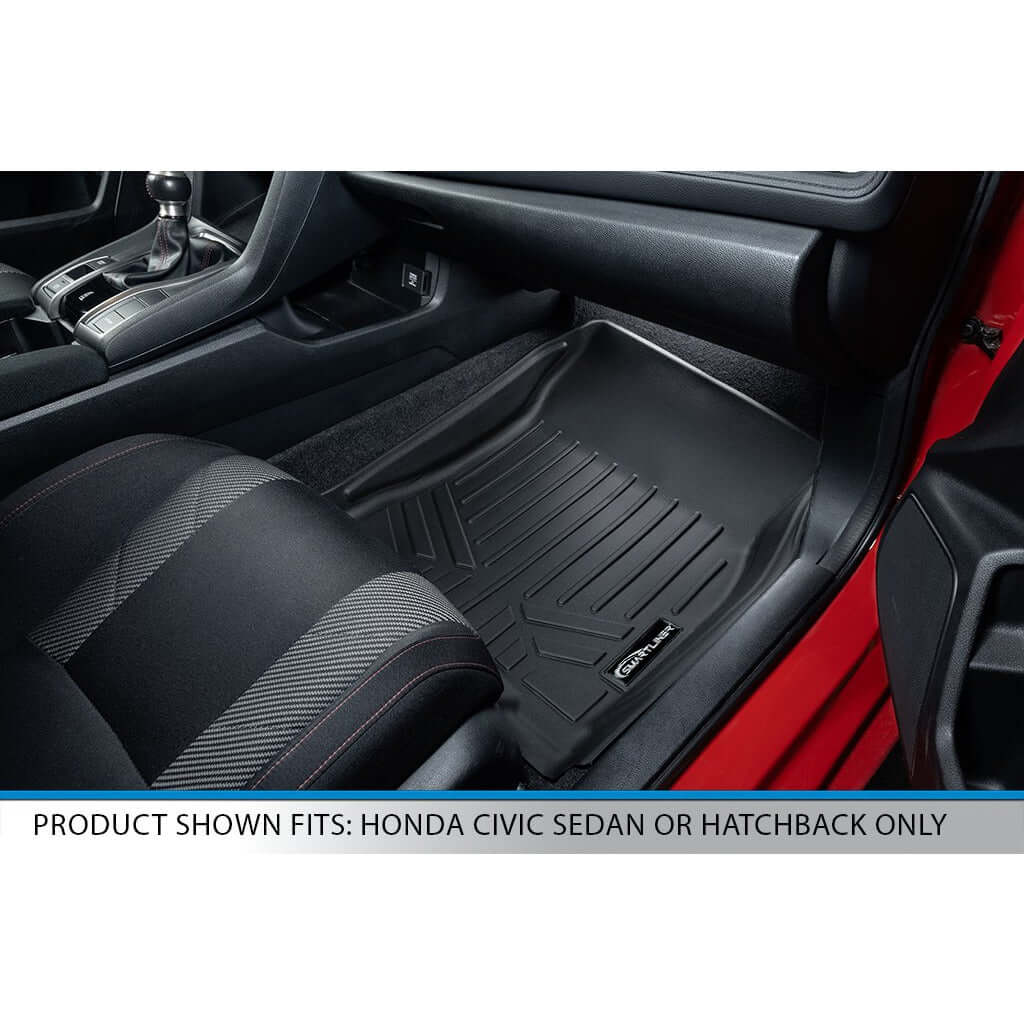 SMARTLINER Custom Fit Floor Liners For 2017-2021 Honda Civic Hatchback (No Sport or Sport Touring Models)