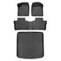 SMARTLINER Custom Fit Floor Liners For 2020-2025 Cadillac XT6 with 2nd Row Bench Seat
