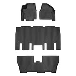 SMARTLINER Custom Fit Floor Liners For 2021-2025 Chrysler Pacifica with 2nd Row Bench (Touring & L Models)
