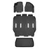 Smart Trim™ Custom Fit Floor Liners For 2017-2020 Chrysler Pacifica with 2nd Row Bucket Seats