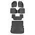 SMARTLINER Custom Fit Floor Liners For 2017-2019 Ford Explorer with 2nd Row Center Console