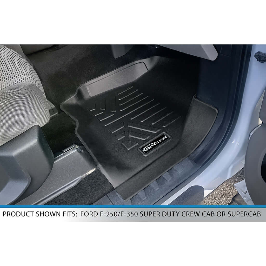SMARTLINER Custom Fit Floor Liners For 2017-2025 Ford F-250/F-350 SuperCab with 1st Row Bucket Seats
