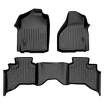 SMARTLINER Custom Fit Floor Liners For 2009-2012 Dodge Ram 1500 Quad Cab (2 Smaller Rear Doors)