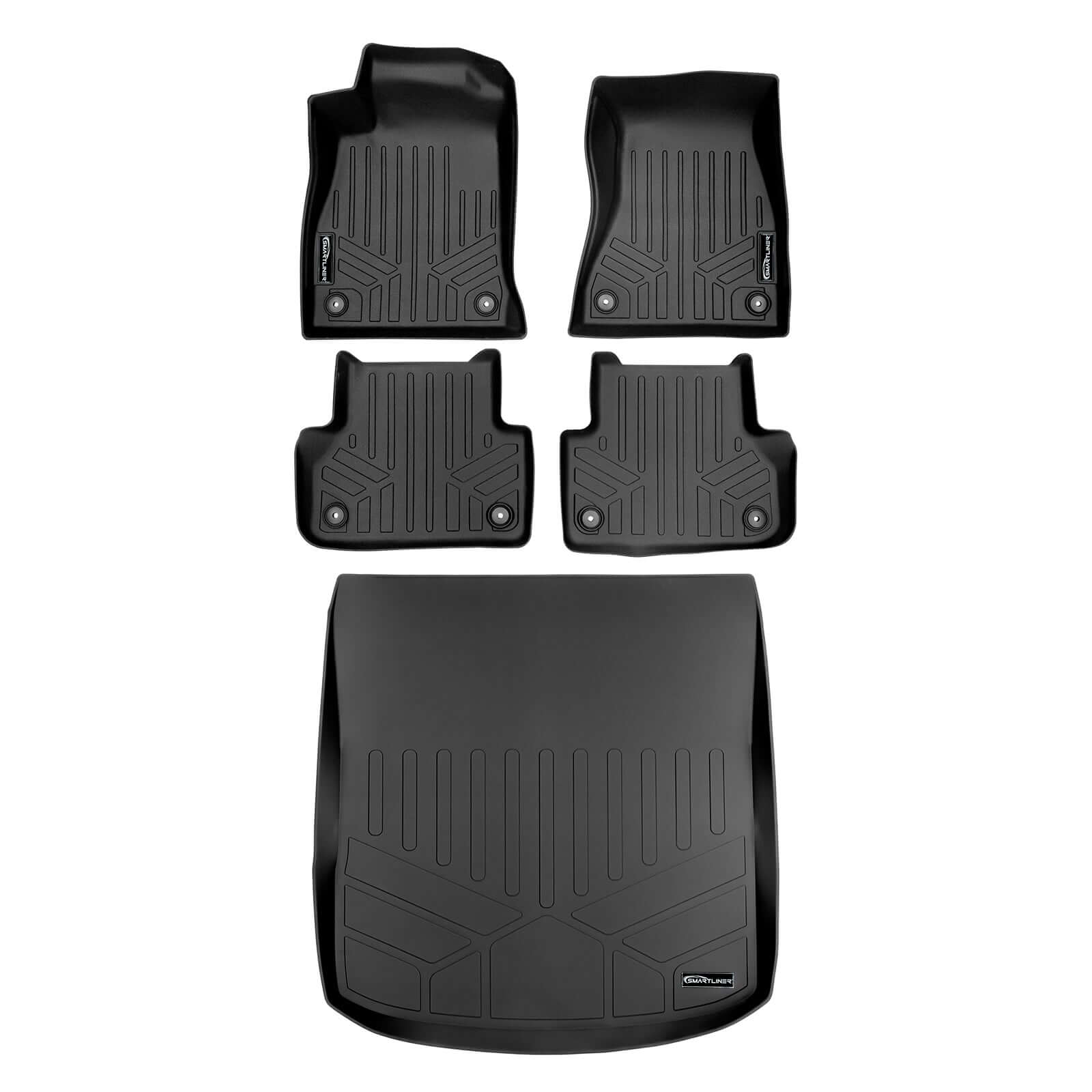 SMARTLINER Custom Fit Floor Liners For 2018-2024 Audi A5 / S5 (Sportback)