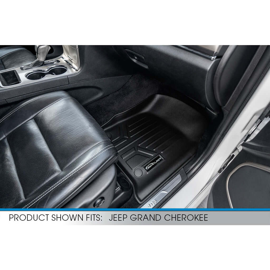 Smart Trim™ Custom Fit Floor Liners For 2016-2021 Jeep Grand Cherokee