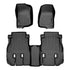 SMARTLINER Custom Fit Floor Liners For 18-24 Wrangler JL Unlimited (with Sub and No Flat Load Floor)