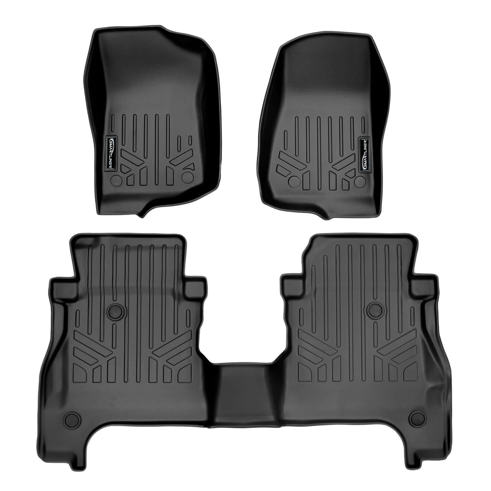SmartCoverage™ Custom Fit Floor Liners For 2020-2025 Jeep Gladiator with Lockable Rear Underseat Storage