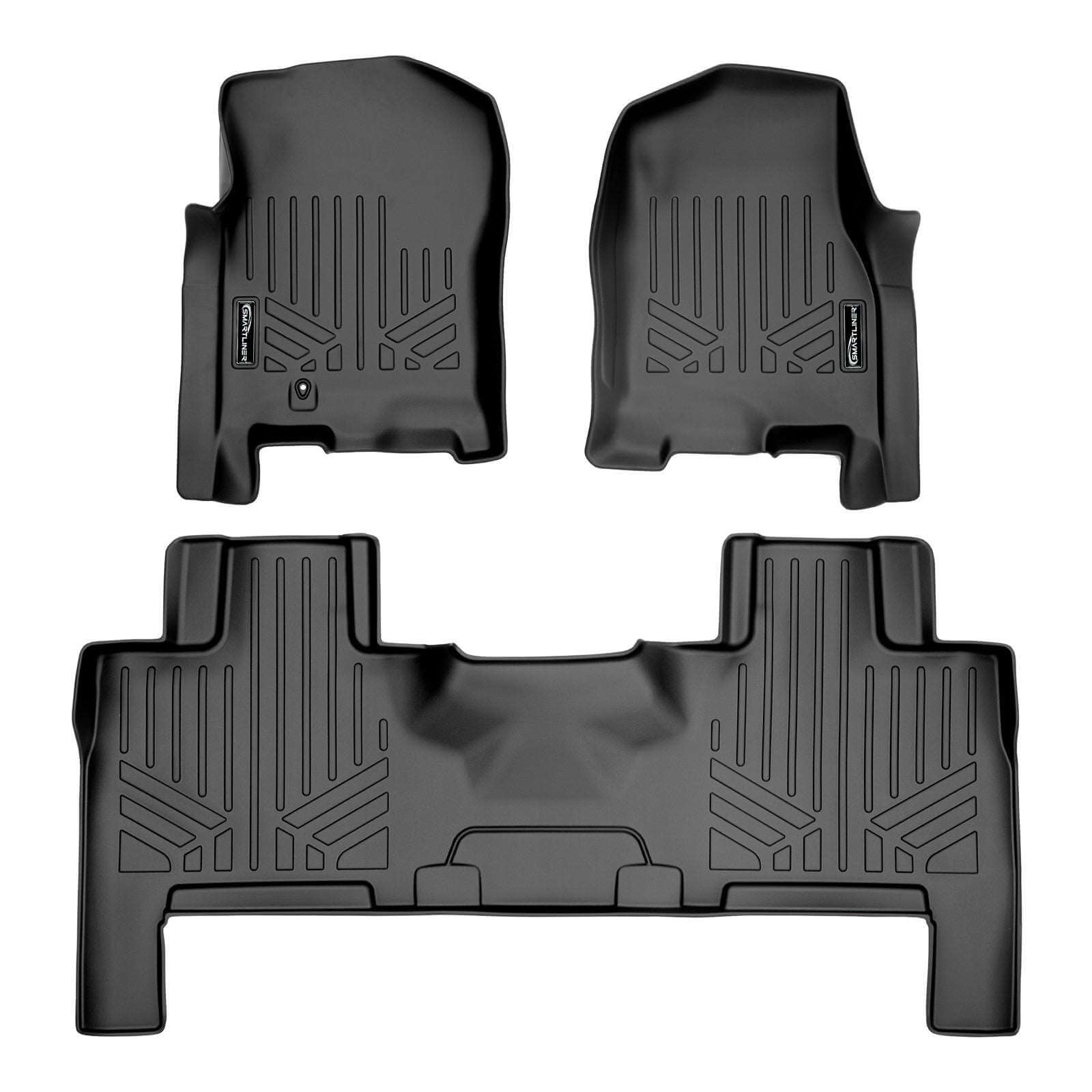 Smart Trim™ Custom Fit Floor Liners For 2007 - 2017 Ford Expedition EL/Lincoln Navigator L (with Console)