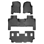 Smart Trim™ Custom Fit Floor Liners For 2007 - 2017 Ford Expedition EL/Lincoln Navigator L (with 2nd Row Bench Seat or Console)
