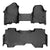 SMARTLINER Custom Fit Floor Liners For 2019-2024 Ram 1500 Quad Cab with Front Row Bench Seat Only