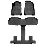 Smart Trim™ Custom Fit Floor Liners For 2019-2025 Subaru Ascent with 2nd Row Bench Seat and No Subwoofer in the Cargo Area