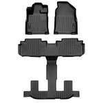 Smart Trim™ Custom Fit Floor Liners For 2019-2025 Subaru Ascent with 2nd Row Bench Seat and With Subwoofer in the Cargo Area