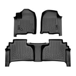 SMARTLINER Custom Fit Floor Liners For 2019-2024 Chevrolet Silverado 1500 Double Cab with Carpet Flooring and 1st Row Bench Seat without OTH Coverage (with 2nd Row Under Seat Storage)