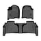 SMARTLINER Custom Fit Floor Liners For 2019-2024 Chevrolet Silverado 1500 Double Cab with Carpet Flooring and 1st Row Bench Seat without OTH Coverage (with 2nd Row Under Seat Storage)