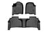 SMARTLINER Custom Fit Floor Liners For 2019-2024 Chevrolet Silverado 1500 Double Cab with Carpet Flooring and 1st Row Bucket Seats (with 2nd Row Under Seat Storage)