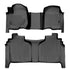 SmartCoverage™ Custom Fit Floor Liners For 2019-2025 Chevrolet Silverado 1500 Crew Cab With 1st Row Bench Seat (OTH Coverage) and Carpeted Flooring with the 2nd Row Underseat Storage