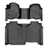 SmartCoverage™ Custom Fit Floor Liners For 2019-2025 Chevrolet Silverado 1500 Crew Cab With 1st Row Bench Seat (with OTH Coverage) and Carpet Flooring without the 2nd Row Underseat Storage