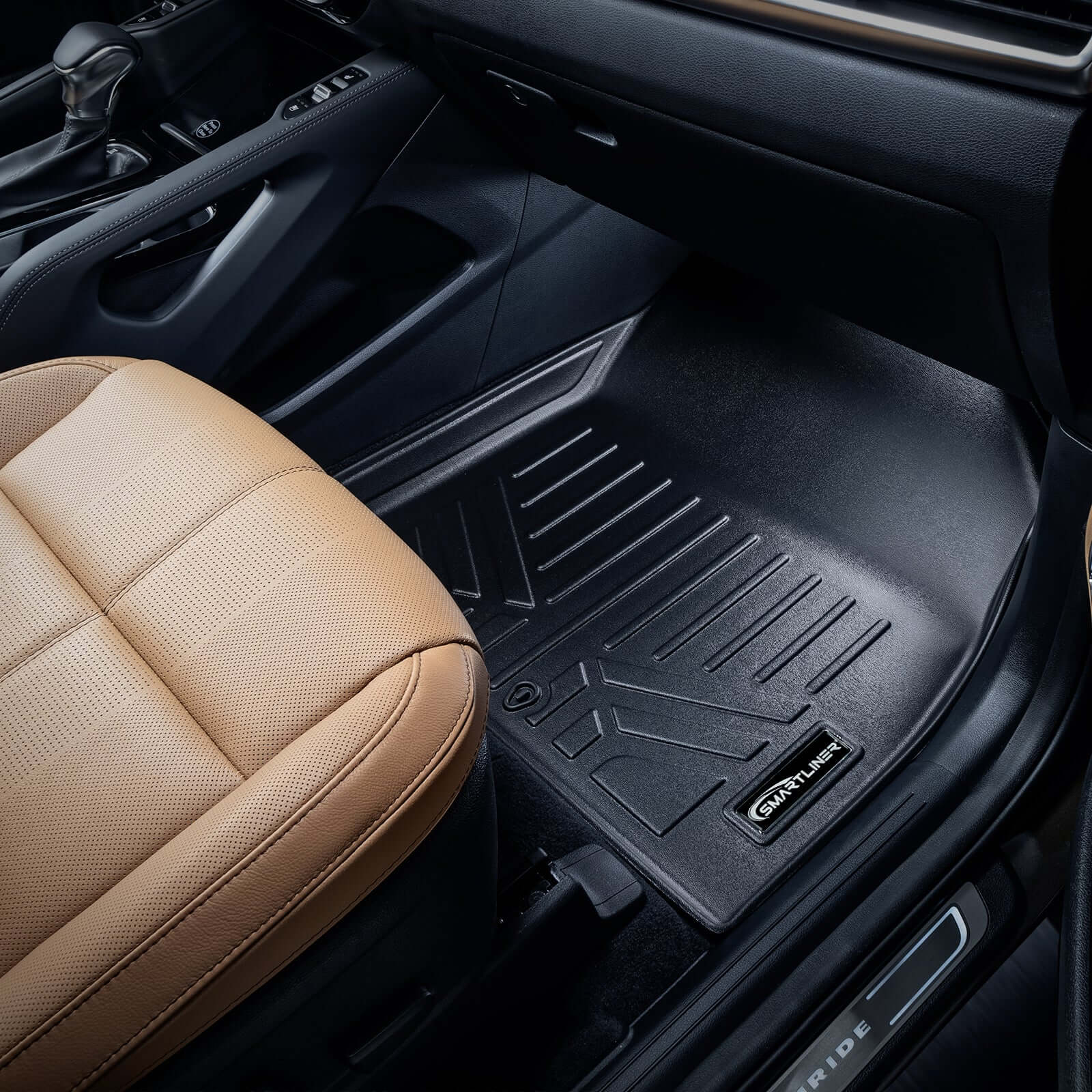 SMARTLINER AUTO™ Custom Fit Floor Liners For 2020-2025 Kia Telluride with 2nd Row Bucket Seat No Center Console with in between Coverage