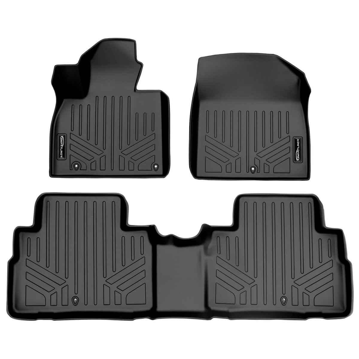 SMARTLINER Custom Fit Floor Liners For 2020-2025 Kia Telluride with 2nd Row Bucket Seats With Center Console